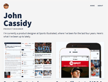 Tablet Screenshot of johnpatrickcassidy.com